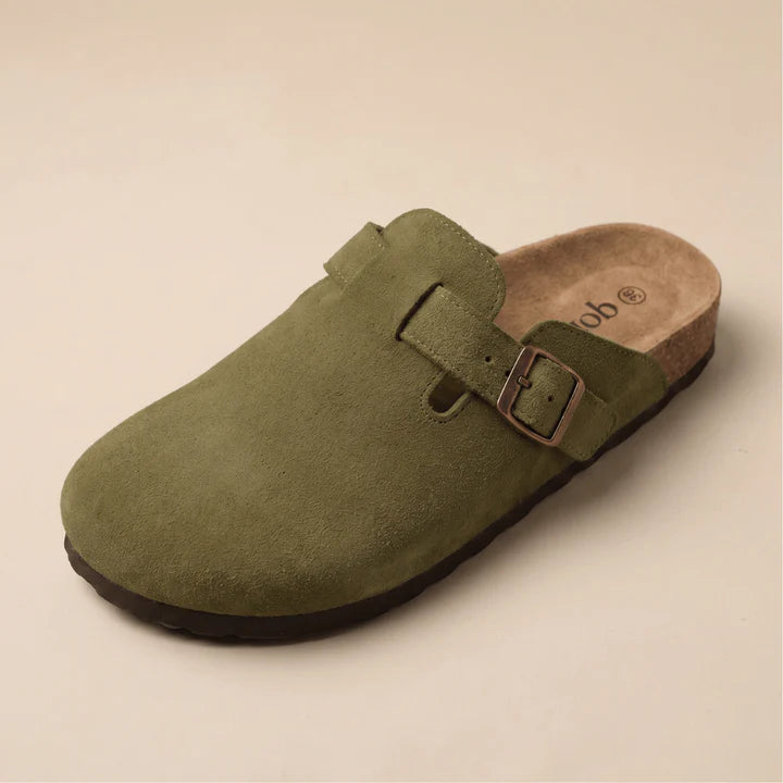 Genuine Suede Clogs by Smilnov